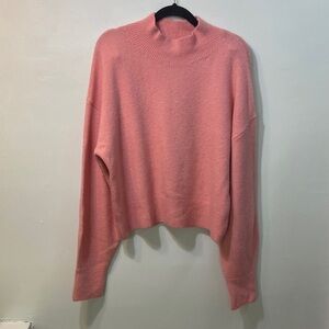 & Other Stories Women’s ,Pink High Neck, Long Sleeve,Knit Sweater. Size- Large